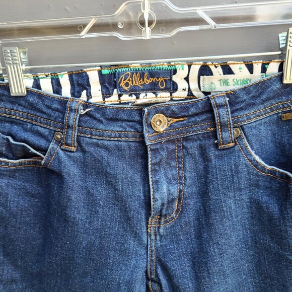 Billabong The Skinny Jean with Zipper Accents size 7 - Picture 10 of 15